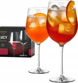 Nagy kristálypoharak Aperol Spritz Bohemia Lucy 600ml Kmpl 6 db