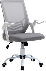Vinsetto Ergonomikus Irodai Szék Hálós Szék Állítható Magassággal Összecsukható Karfa Lélegző Lumbális Támogatással Fiataloknak és Felnőtteknek 62.5x5