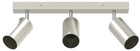 Mennyezeti Spotlámpa 3 Irányban Állítható Brushed Nickel GU10