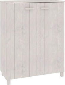 vidaXL HAMAR fehér tömör fenyőfa cipőszekrény 85 x 40 x 108 cm