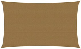 tópszínű HDPE napvitorla 160 g/m² 3 x 6 m