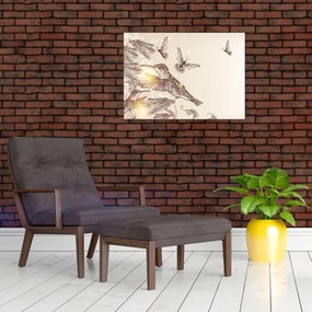 Kép - Kolibri (üvegen) (70x50 cm)