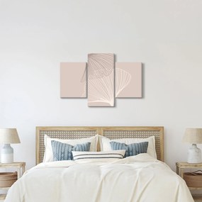 Kép - Bézs színű levelek N⁰2 (90x60 cm)