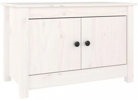 fehér tömör fenyőfa cipősszekrény 70 x 38 x 45,5 cm