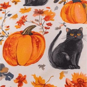 Mikroszálas ágyneműhuzat CATS AND PUMPKINS színes kivitel Ágyneműhuzat mérete: 70 x 90 cm | 140 x 200 cm