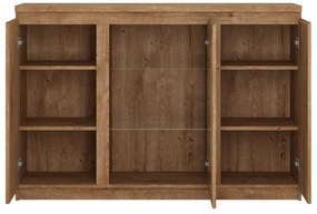 FRILO III komód, 135,4x92,9x40, tölgyfa ribbeck arany