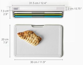 Vágódeszka készlet állvánnyal 3 db-os 23x31,5 cm Folio Slim – Joseph Joseph