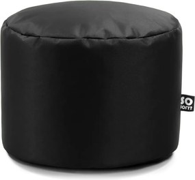 Fekete bőrutánzat gyerek babzsákfotel Dot M – So Soft?