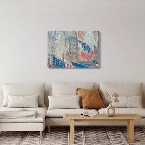 Üveg kép - Childe Hassam, Allies day, reprodukciók (70x50 cm)