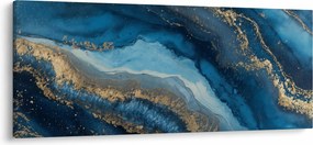 Kép - Kék márvány absztrakció (120x50 cm)