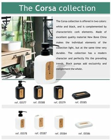 BISK Erga Corsa, álló szappantartó, fehér matt, ERG-05586