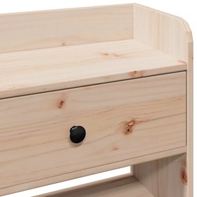 tömör fenyőfa fejtámla tárolóval 160 cm