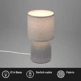 Brilo - INO asztali lámpa 1xE14/10W/230V szürke