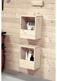 Natúr színű borovi fenyő éjjeliszekrény Grab It – Karup Design