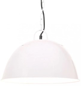 kerek fehér ipari vintage függőlámpa 25 W 41 cm E27