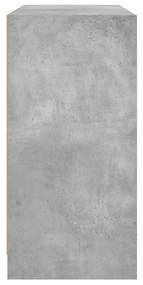 betonszürke szerelt fa tálalószekrény 102x37x75,5 cm