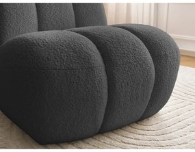 Sötétszürke buklé fotel Janissaire – Bobochic Paris