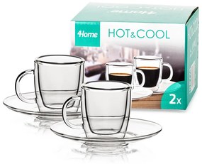 4Home Ristretto Hot&Cool thermo pohár 50 ml, 2 db