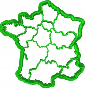 Foremka Lyukasztó Sütemény- és Mézeskalácsvágó Franciaország Franciaország térkép