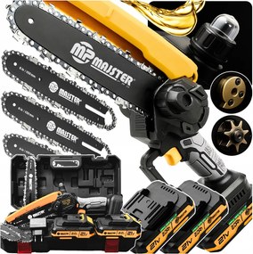 Erős Akkumulátoros láncfűrész Mini 4x Lánc Nagy XXL szett