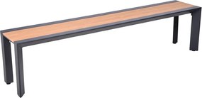 Sötétszürke-barna fém kerti pad Silea – Garden Pleasure