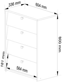 Cipőtároló  Fortian (wenge). Akció -12%. 1067845