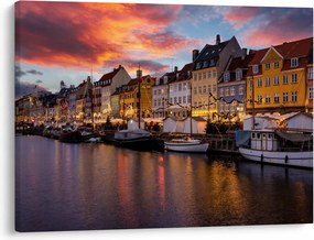 Kép - Nyhavn, Koppenhága (70x50 cm)