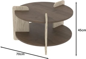 Oalla - Walnut, Travertine