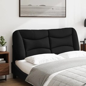 fekete szövet fejtámla párna 140 cm