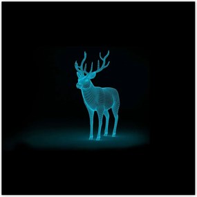 Poszterek 140x140 Türkiz szarvas