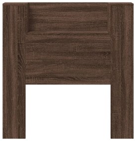 barna tölgy színű áthidalószekrény LED-ekkel 100x16,5x103,5 cm