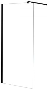 River walk in zuhanyfal 70x190 cm fekete