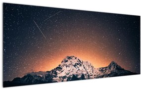 A csillagos ég, a hegyekkel képe (120x50 cm)