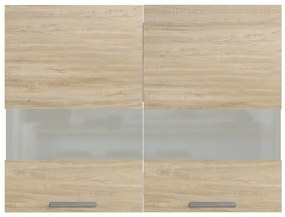 Salandra kétajtós üveges felső konyhaszekrény SC 80 Sonoma N