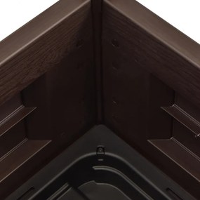 antracitszürje kerti PP magaságyás 43 x 43 x 35 cm