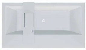 Copelia LUX-FS 180x100 térbenálló fürdőkád, fehér 108
