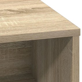 LED-es oldalbordás szekrény Sonoma tölgy 71x34,5x75 cm Műanyag