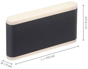 Paul Neuhaus 9483-13 - LED Kültéri fali lámpa ELSA 2xLED/5,4W/230V IP65