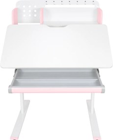 Növekvő íróasztal, rózsaszín/fehér, ADAN