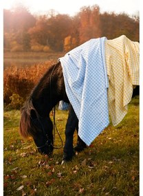 Sárga-fehér egyszemélyes-hosszabbított krepp ágyneműhuzat 140x220 cm Bæk&amp;Bølge – JUNA