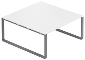 Creator tárgyalóasztal 160 x 160 cm, grafit alap, fehér