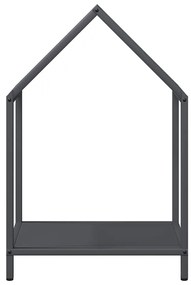 antracitszürke hidegen hengerelt acél tűzifatároló 40x25x60 cm