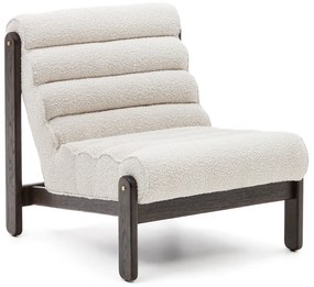 Fehér buklé fotel Magira – Kave Home