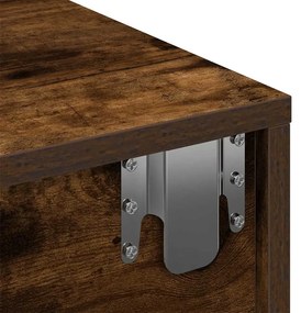 Falipolc fiókokkal füstölt tölgy 100x36x19 cm műszaki fa