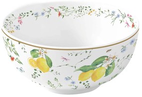 Mediterrán porcelán citrom tálka 12 cm Fleurs et Citrons