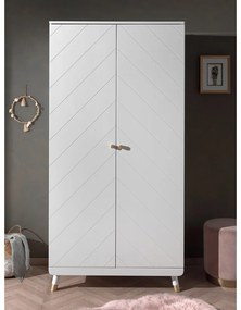 Billy fehér gyerek borovi fenyő ruhásszekrény - Vipack