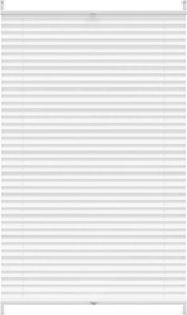 vidaXL Plisse Roló 80 x 100 cm Fehér Redős Roló