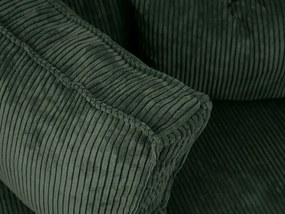 Sötétzöld sarokkanapé SMART COSARO, kétoldalas + 2 párna AJÁNDÉK