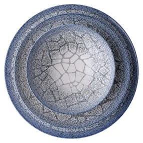 24 részes kék/porcelán étkészlet