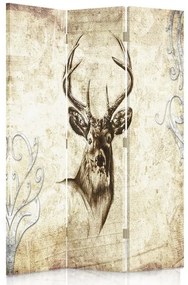 Gario Paraván Szepiaszín szarvas Méret: 110 x 170 cm, Kivitelezés: Klasszikus paraván